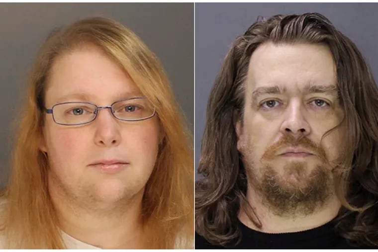 FILE - This combination of file photos provided on Sunday, Jan. 8, 2017, by the Bucks County District Attorney shows Sara Packer, left, and Jacob Sullivan. Sullivan pleaded guilty Tuesday, Feb. 19, 2019, to first-degree murder in the 2016 death of 14-year-old Grace Packer. Sullivan pleaded guilty to all charges in the 2016 death of Grace Packer. The penalty phase of his trial opens Friday, March 15, 2019 outside Philadelphia. A jury will hear testimony about Sullivan’s crimes before deciding on a sentence of either life in prison or death. (Bucks County District Attorney via AP, File)