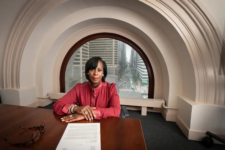 Philadelphia City Councilmember Cherelle Parker, who represents the city's 9th District, speaks to The Inquirer hours after resigning her seat on Council to launch a run for mayor.