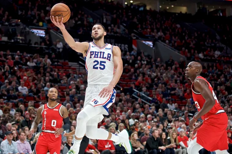 Sixers guard Ben Simmons has been playing in the spotlight long enough to handle late-game pressure.
