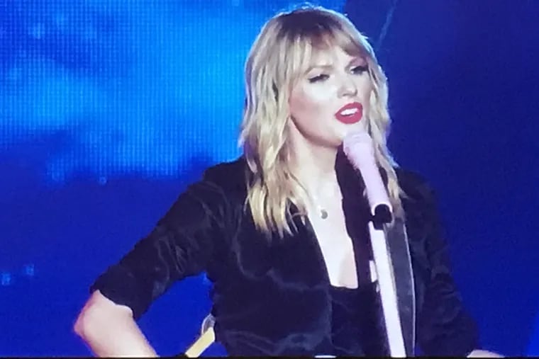 A screenshot from Taylor Swift: City of Lover Concert, which aired on Sunday night.
