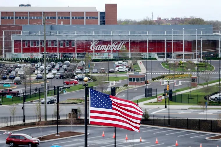 A view of the Campbell Soup Co.'s headquarters seen from the Subaru of America headquarters.