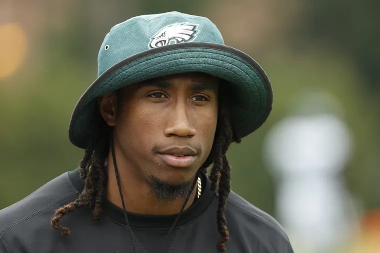 Ron Darby attended Eagles training camp but did not participate. DAVID MAIALETTI / Staff Photographer