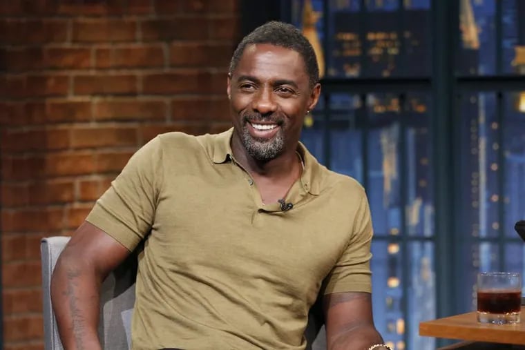 Actor Idris Elba during an interview on Late Night with Seth Meyers (Photo by: Lloyd Bishop/NBC/NBCU Photo Bank via Getty Images)