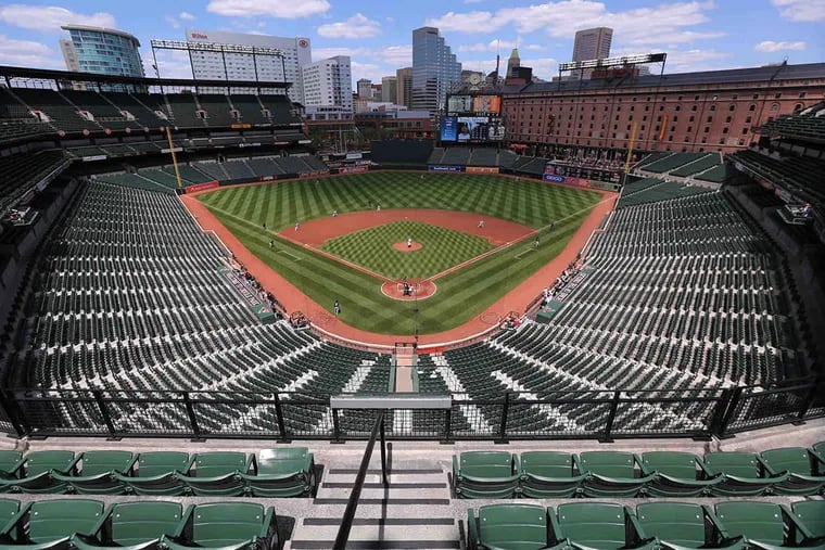 Amid protests and civil unrest in Baltimore, the Orioles hosted the Chicago White Sox in an empty Camden Yards on April 29, 2015.