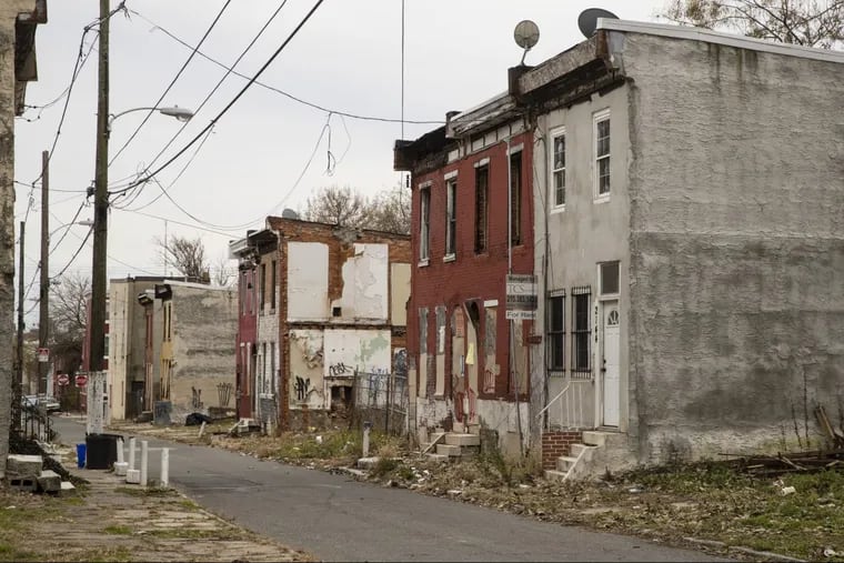 Blighted and abandoned row homes in Philadelphia, A 2013 study found that 40 percent of city residents — three times higher than a national sample — report experiencing high doses of adverse childhood experiences, which include abuse, neglect, witnessing domestic violence, or growing up with a mentally ill parent.