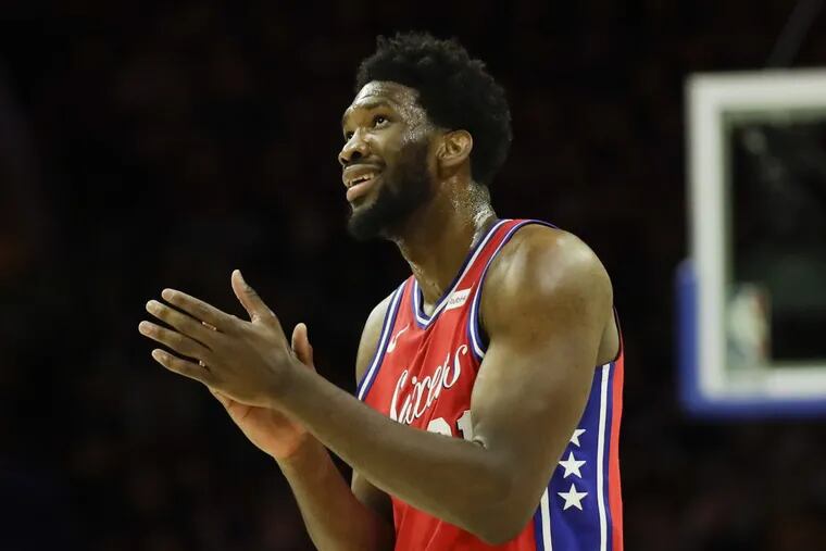 Sixers center Joel Embiid is the conference player of the week again.