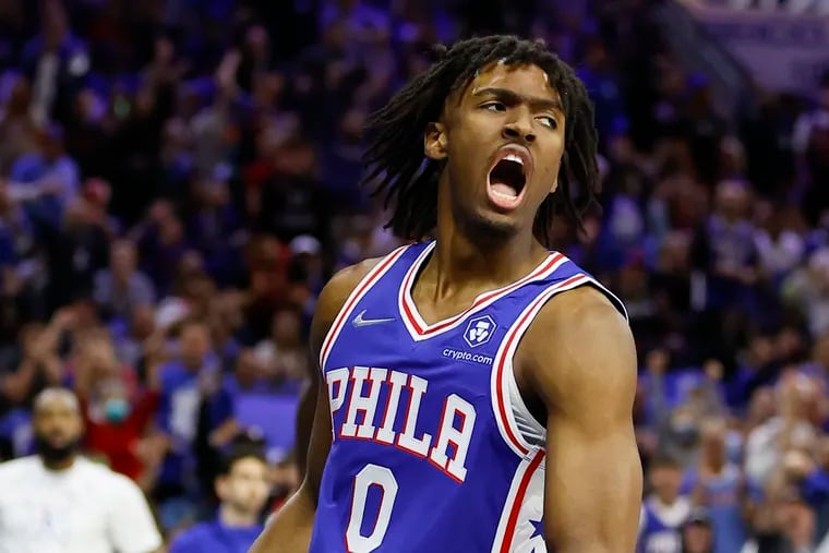 Tyrese Maxey Philadelphia 76ers Unsigned Shooting vs. Nets in Game 4 of the  2023 NBA Playoffs Photograph