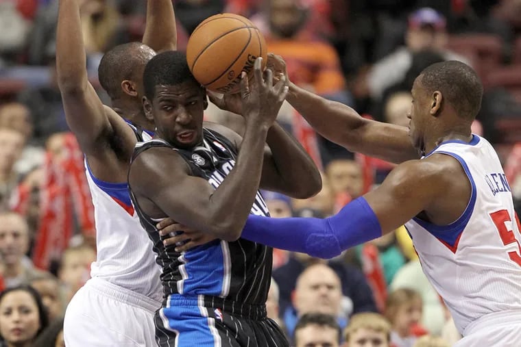 Andrew Nicholson (center), a former Orlando Magic first-round pick, is making a name for himself in China.