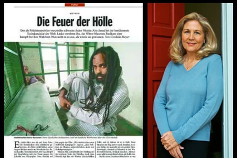 Despite the vitriol that has dominated European coverage of the Abu Jamal story, Maureen Faulkner, right, decided to speak with the reporter of the Der Spiegel article.