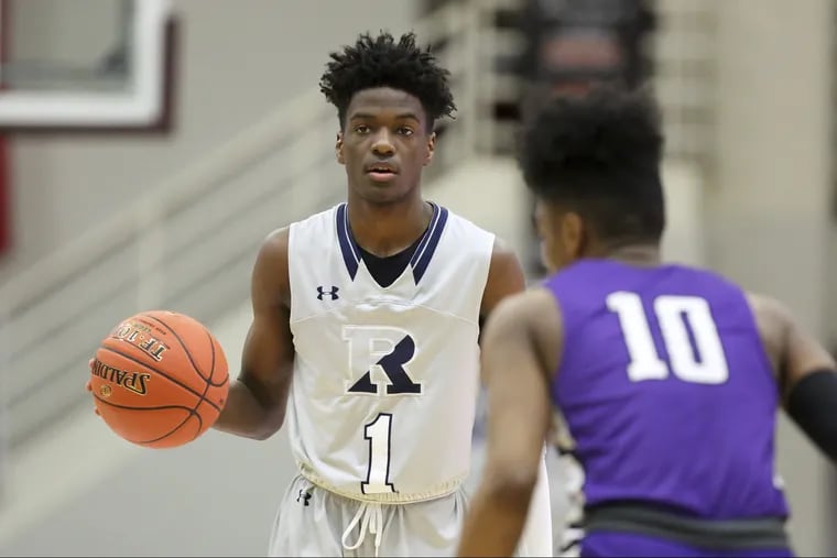 Bryan Antoine, here playing for the Ranney School in January, has committed to Villanova.