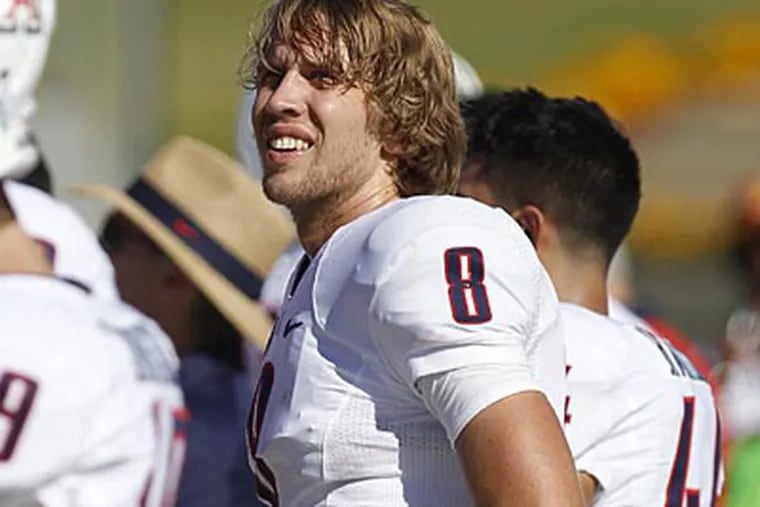 The Eagles drafted quarterback Nick Foles with the 88th-overall pick in the NFL Draft. (Danny Moloshok/AP)