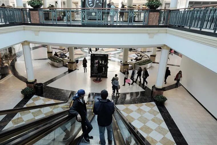 Shoppers are seen Friday, Feb. 27, 2015, at King of Prussia Mall.