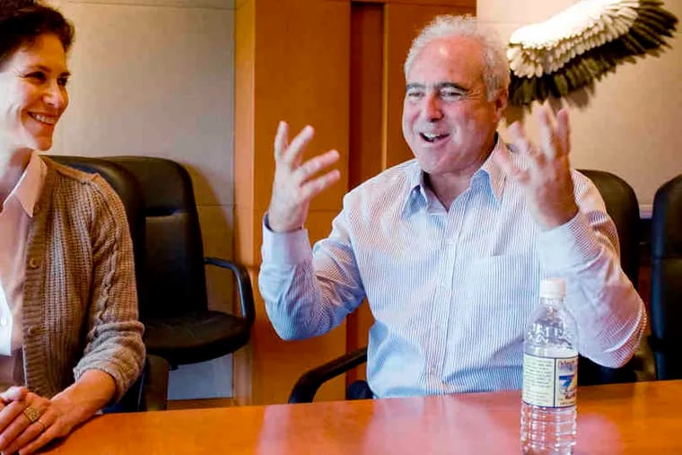 Christina and Jeff Lurie: Snubbed at Oscar show
