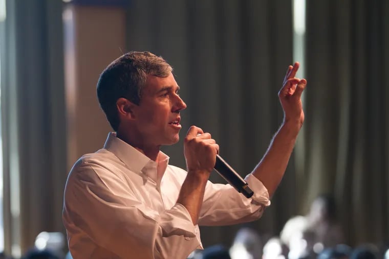 Beto O’Rourke, Democratic presidential candidate from Texas, speaks at Pennsylvania State University as part of a multi-state campaign tour.