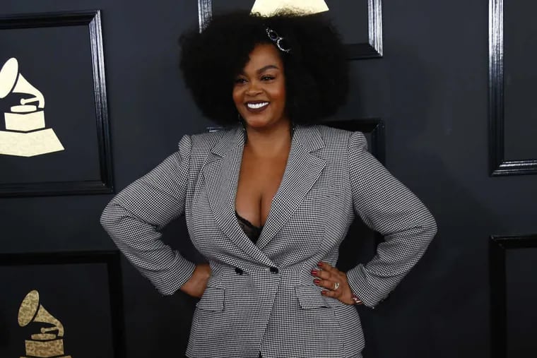 Jill Scott during the arrivals at the 59th Annual Grammy Awards at the Staples Center in Los Angeles on Feb. 12, 2017.