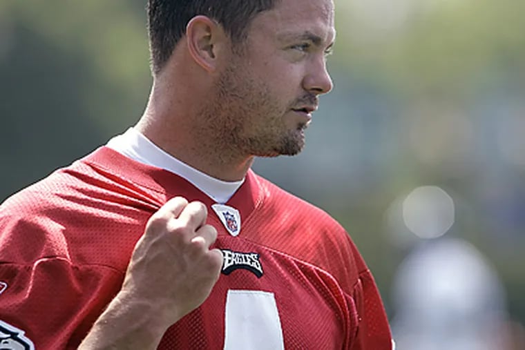 Kevin Kolb is entering his first season as the starting quarterback for the Eagles. (David Maialetti / Staff photographer)
