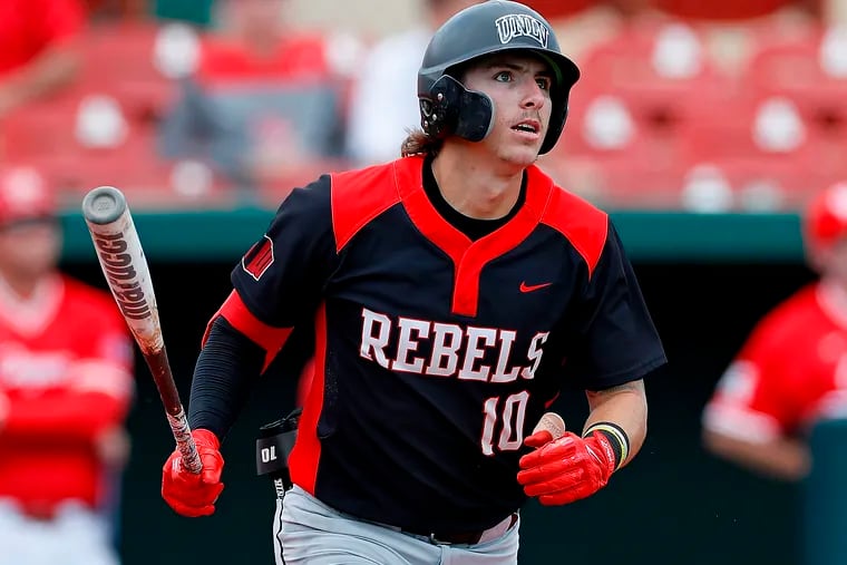 The Phillies took UNLV shortstop Bryson Stott with the 14th pick in the MLB draft Monday night.