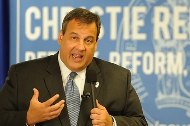 Gov. Christie said he was concerned that cost overruns would be paid by N.J. residents. (Staff File Photo)