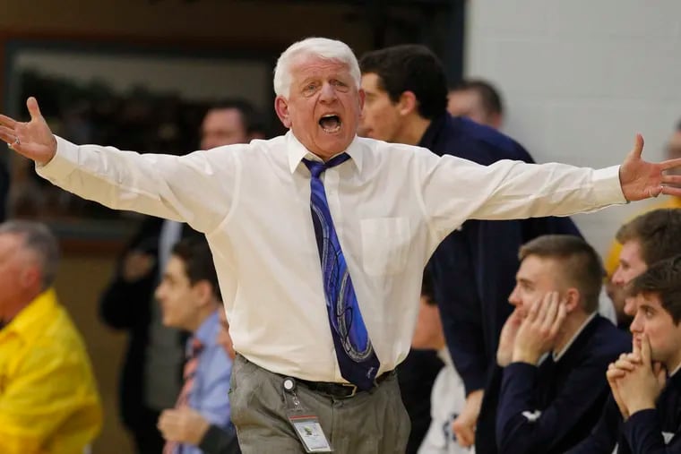 St. Augustine's head coach Paul Rodio is tops on the Philadelpha-area all-time list for career wins with 955.
