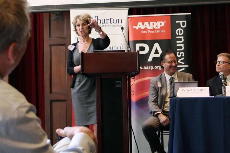 Kathleen Kennedy Townsend, a former lieutenant governor of Maryland, now an investment professional, says her state has set up its own worker-funded automatic payroll deduction savings program. Townsend spoke Wednesday at a Penn symposium on pension planning.