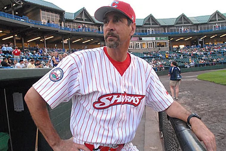 Former Phillies player Von Hayes is now managing the Camden Riversharks. (April Saul/Staff Photographer)