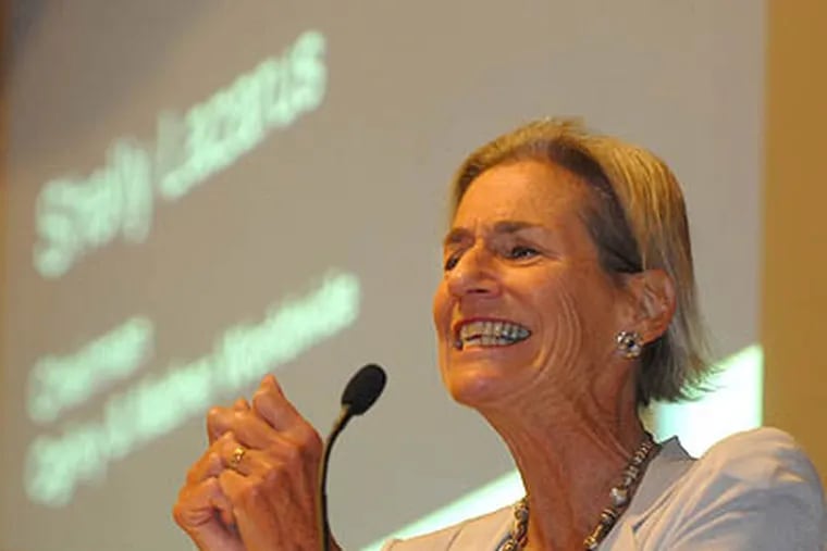Woman don't need special advantages to succeed, Shelly Lazarus told Wharton students. "All we need is an even playing field, and we will be successful," said Lazarus, chair of Ogilvy & Mather Worldwide, an advertising firm. (Tom Gralish / Staff Photographer)