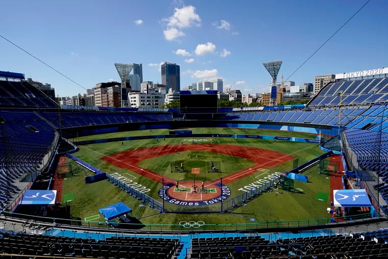 The Olympics softball venue in Yokohama, Japan, just south of Tokyo.