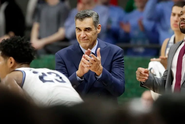 Jay Wright will coach his Villanova team opposite former assistant Billy Lange, who is in his first season as St. Joseph's head coach, on Saturday.