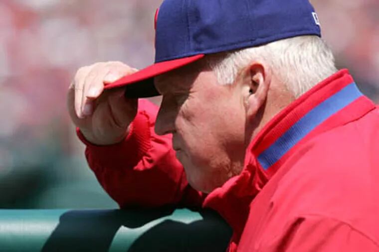 Charlie Manuel called a meeting after an ugly 12-3 loss to the Marlins and blasted his team for its shoddy play. (David Swanson / Staff Photographer)