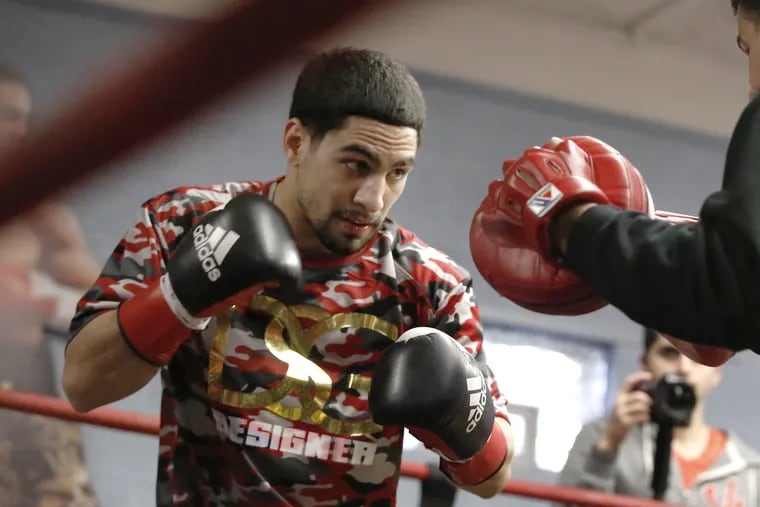 Danny Garcia works out prior to his upcoming fight against Shawn Porter.
