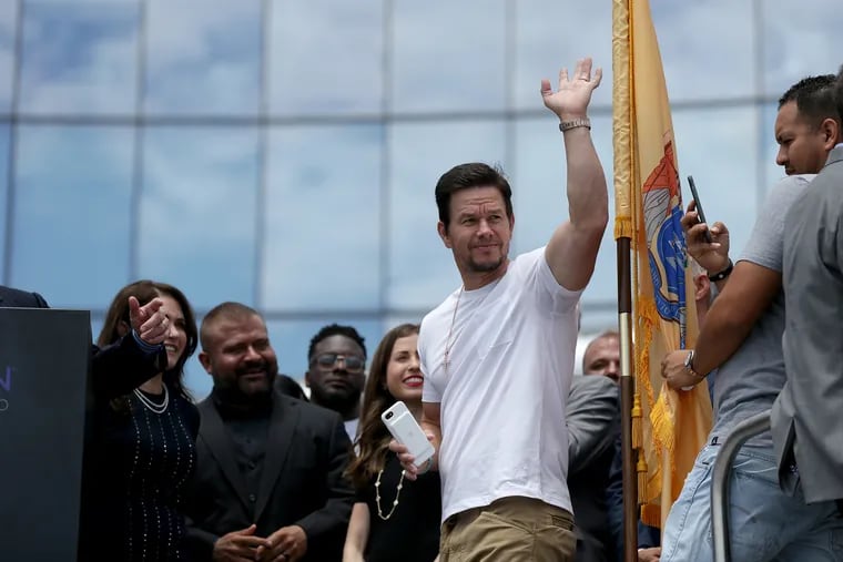 Mark Wahlberg waves to the crowd as he attends the grand opening of the Ocean Resort Casino in Atlantic City, NJ on June 28, 2018.