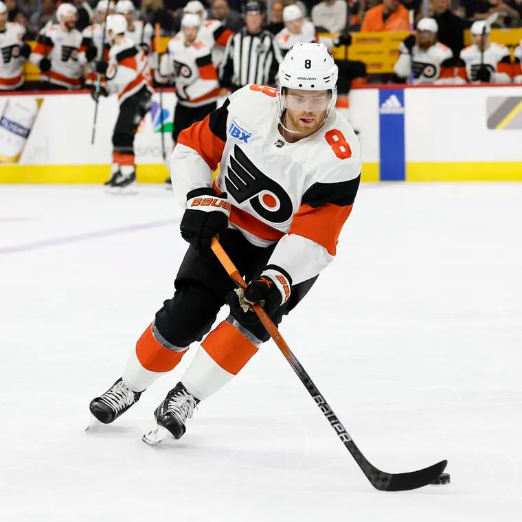 Flyers defenseman Cam York is one of the youngsters who made a major leap forward in 2023-24.