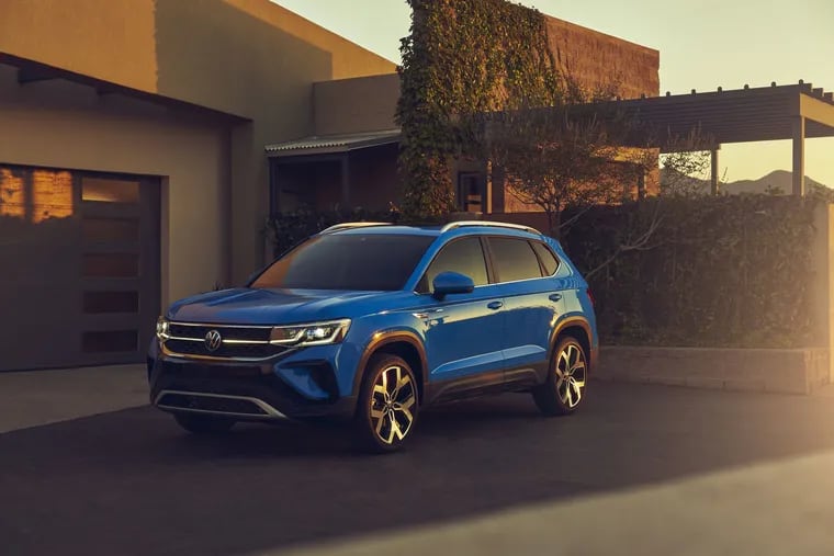 The all-new 2022 Volkswagen Taos is fairly attractive when not painted in the optional gray color on the test model. It resembled primer gray.