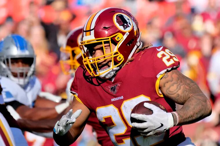 Running back Derrius Guice was released by the Washington Football Team on Friday after he was charged in a domestic violence incident.