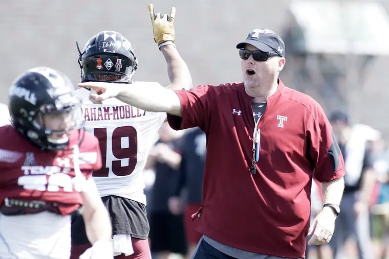 Temple coach Rod Carey said the move to take assistant coach Ed Foley off the field was a program-first decision. “Unfortunately, you get caught up in a situation where what is best for the program isn’t best for the individual and that (stunk) and I told him it (stunk),” Carey said.