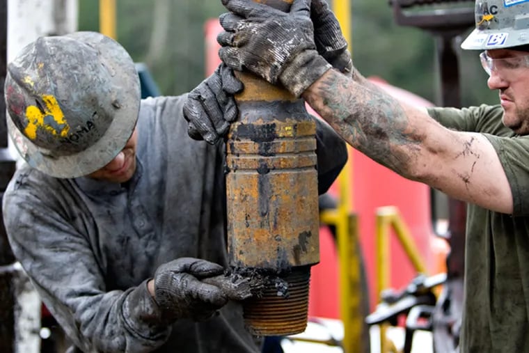 Shale drilling in Bradford County in 2010. (Daniel Acker/Bloomberg)