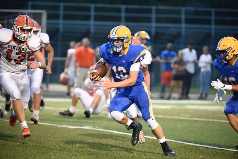Luke Davis has thrown for 708 yards and 12 touchdowns in Downingtown East's 7-0 start.