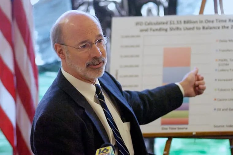 Gov. Wolf formally proposed a state-based insurance exchange. Other governors have discussed it but have not acted. (AP Photo/The Citizens' Voice, Mark Moran)