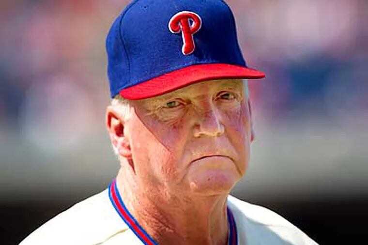 Charlie Manuel has guided the Phillies to 15 victories in their last 19 games. (Ed Hille/Staff Photographer)