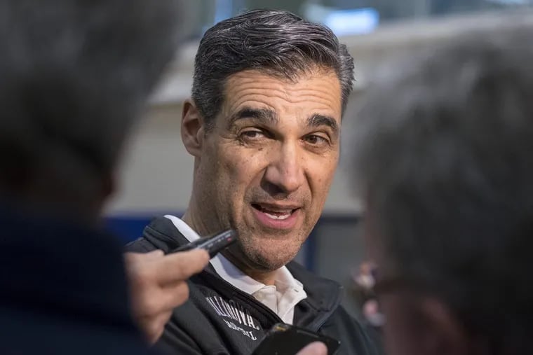 Monday March 20, 2017 Villanova’s Jay Wright talks to members of the press about his team, the season and the loss to Wisconsin in the second round of the NCAA tourney at an afternoon press conference at the Davis Center.