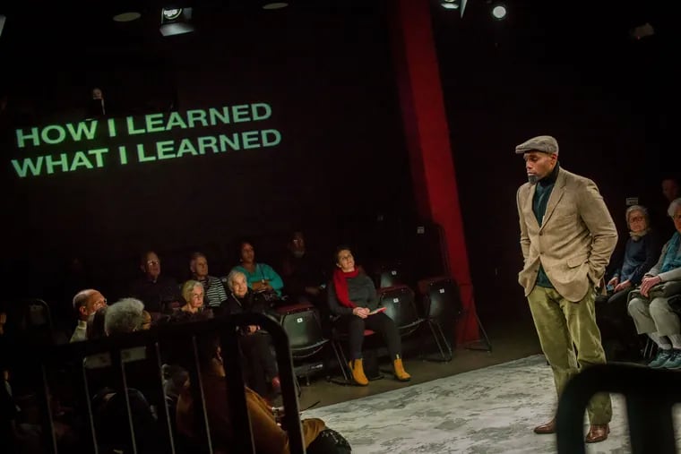 Kesserack Khemnu in "How I Learned What I Learned," through April 14 at the Arden Theatre Company.