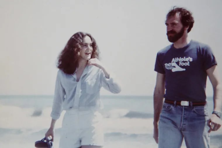 Annette DeMichele and Larry Wittig on a New Jersey beach in the early 1980s. DeMichele said she met Wittig when she was 17 and her crew coach and 32. She said the two had a sexual relationship that lasted about a year and a half.