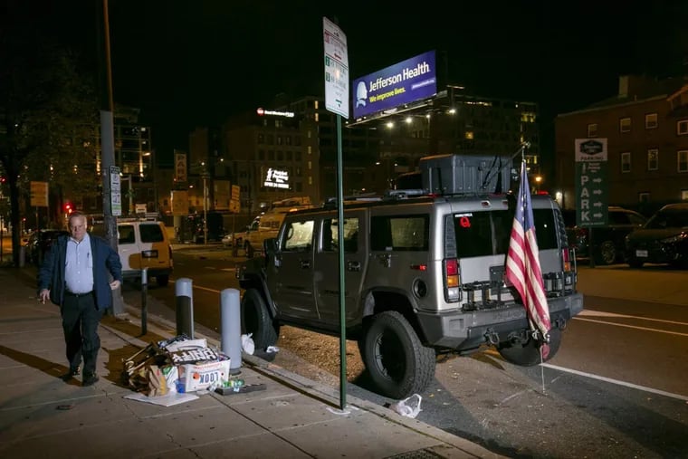 Joshua Macias and Antonio LaMotta, charged Thursday with interfering with the November election during the vote count in Philadelphia, came from Virginia in a Hummer with QAnon stickers, as well as guns, ammo and a lock-picking kit, according to Philadelphia authorities.