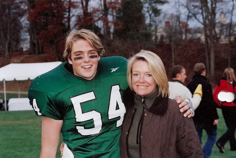 Leslie Lanahan with her son Gordie Bailey, who died after an alcohol-related fraternity hazing in 2004 at the University of Colorado at Boulder. She will join the meeting of parents in South Carolina.