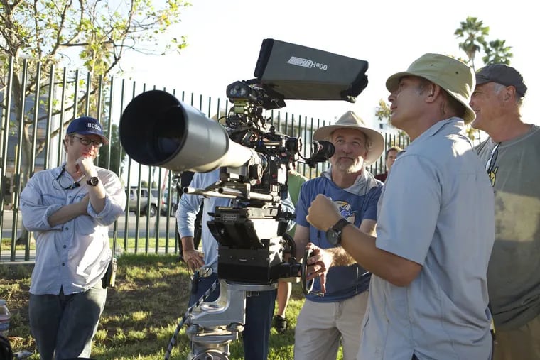 Kevin Dowling, behind the camera, while filming Bosch for Amazon.