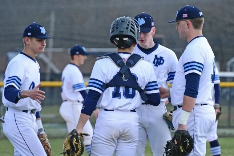 The North Penn baseball team hit three homers in a win over Souderton on Tuesday.