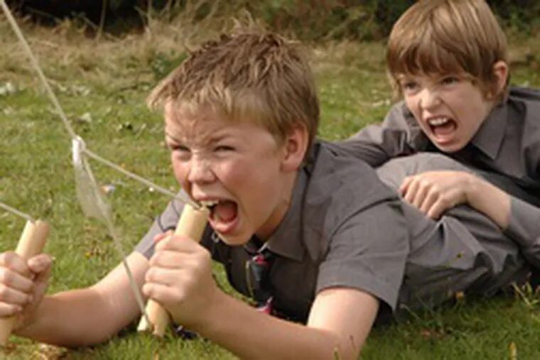 Will Poulter (left) and Bill Milner star in &quot;Son of Rambow,&quot; in which two misfit English schoolboys find inspiration and escape in action movies.