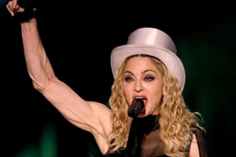 Madonna, in Buenos Aires, last Friday. She objected to British paper&#0039;s using her wedding pix.