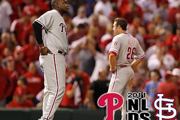 Ryan Howard was hitless in both of the Phillies' NLDS games in St. Louis. (Ron Cortes/Staff Photographer)