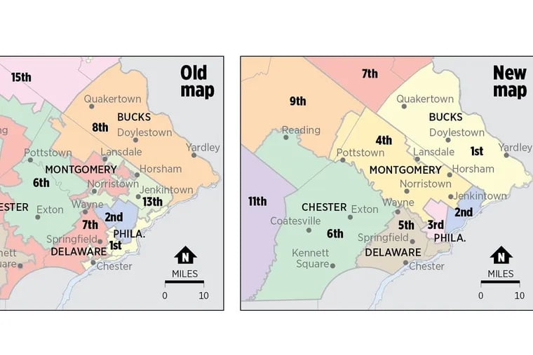 Congressional districts in southeastern Pennsylvania, changed significantly for this year’s elections, are only part of a broader, ongoing gerrymander tale.